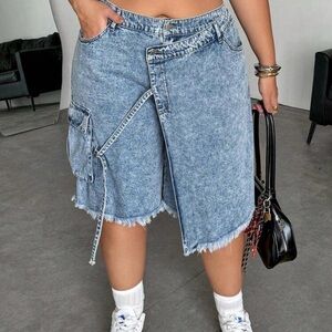 Size 18 Denim Blue Women's Shorts